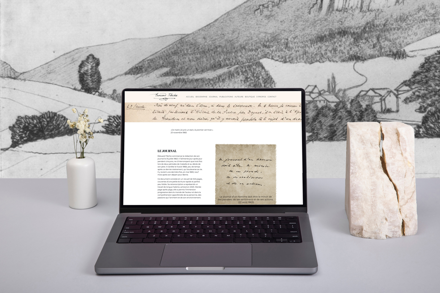 Édouard Tièche - Site web