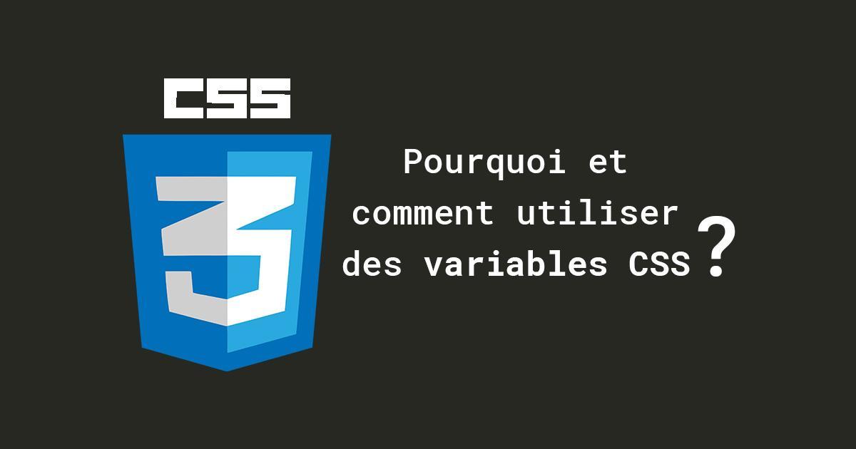 Pourquoi et comment utiliser des variables en CSS