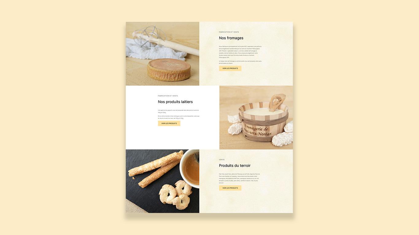 Site web de la fromagerie de Prez-vers-Noréaz